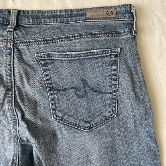 Ag Adriano Goldschmied Stevie Cuff Jeans Slim Straight Sz 32 Medium Wash - Picture 6 of 8
